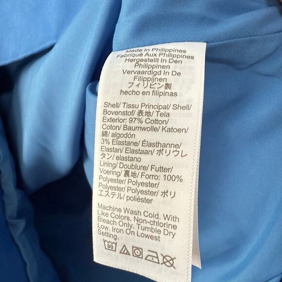 J.Crew New Women's Blue Square Neck Short Sleeve Dress Size 2 - Picture 9 of 13